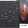 Nail Art Stickers New Chinese Style Butterfly Cat Eye Butterfly Beads Adhesive Nail Stickers