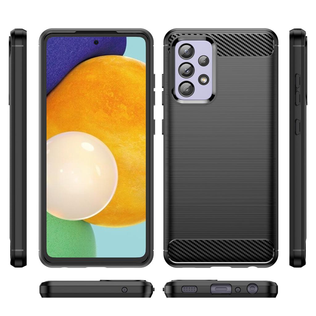 Brushed Carbon Fiber Case For Samsung A52 5G Galaxy A01 M01 A3 Core A32 Jump 5g A12 Shockproof Phone Cover For Galaxy A02 M02s
