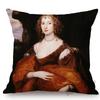Van Dyck Renaissance Baroque Famous Oil Painting Royal Court Lady Wall Art Sofa Pillow Case Mourning Christ Linen Cushion Cover