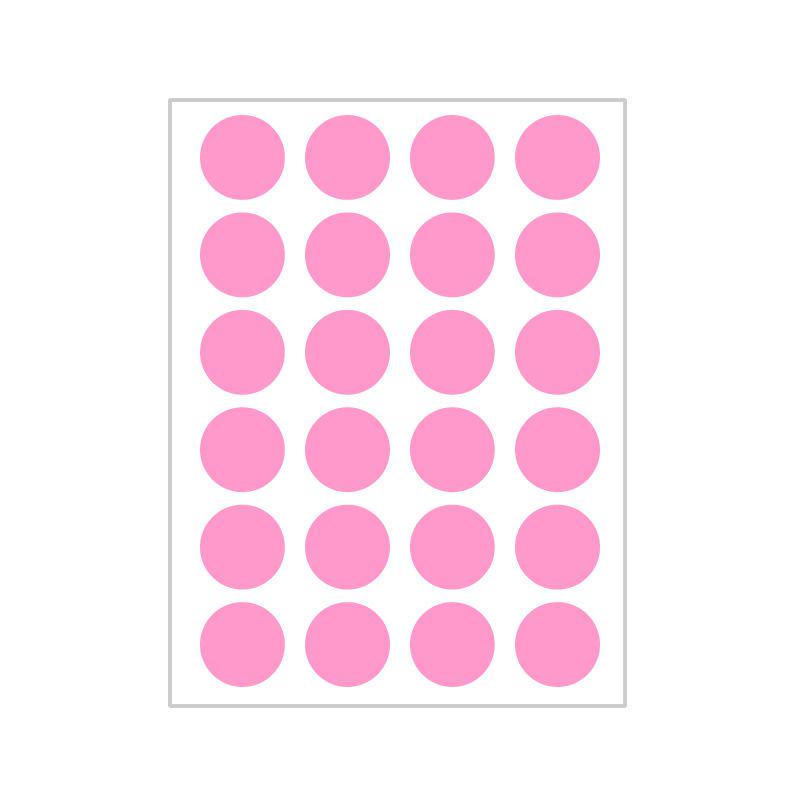 10 Colors Mixed Polka Dot Round Label Stickers: Small & Large, Red, Yellow, Blue, Green, Pink, White, Black, Orange