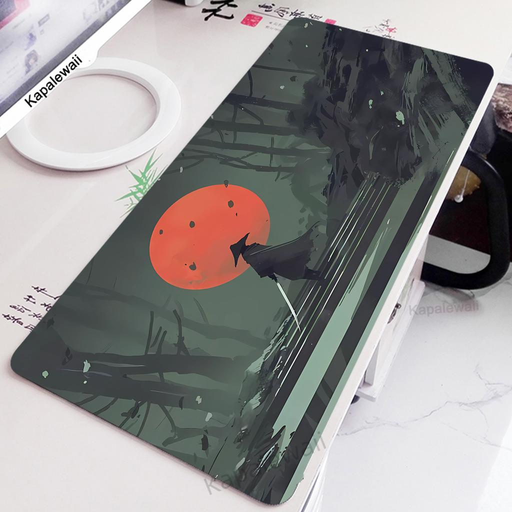 Gamer Mousepad Large Samurai Gaming Mouse Pad Computer Keyboard Pads Locking Edge Mouse Mat XXXL Gaming Mats Xmm Desk Mat