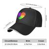Scarlet Rainbow Heart Baseball Cap Trucker Hat Hip Hop Horse Hat Women'S Beach Outlet Unisex'S