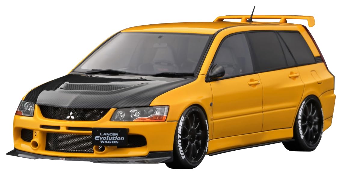 

модель зажигания масштаб Mitsubishi Lancer Evolution Wagon готовое изделие 1/18 (CT9W) Желтый,