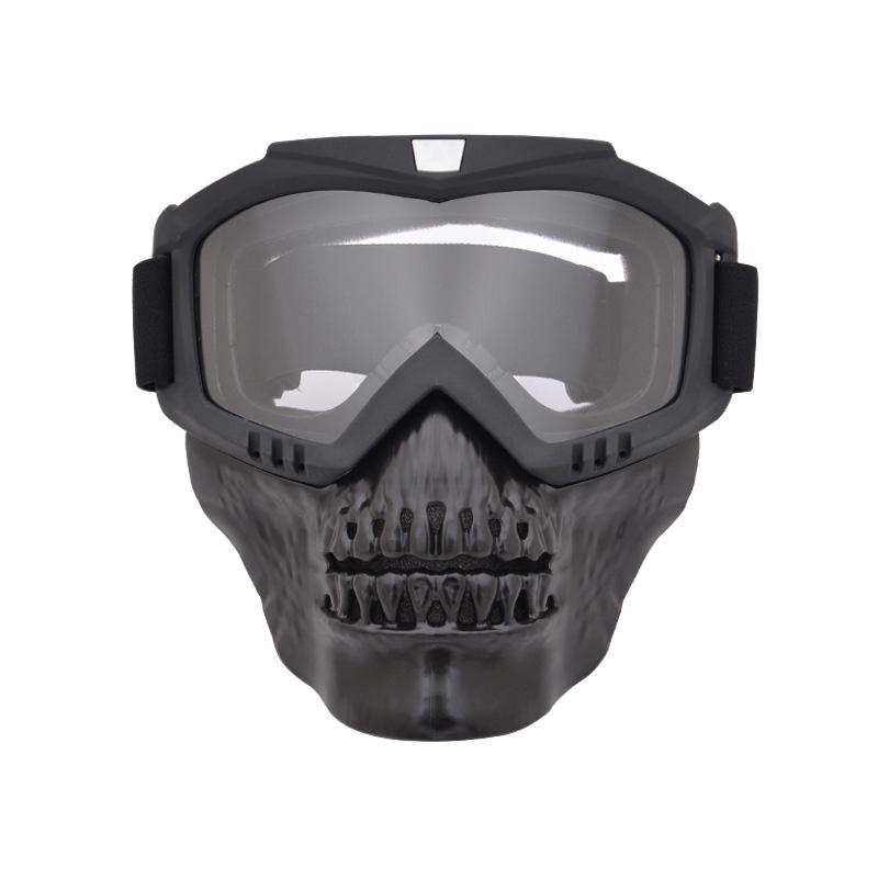 Clear Sports Snow Ski Goggles with Mask Protect Padding Helmet Sunglasses Motorcycle Goggles Mask Removable прозрачный