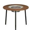 UOSUUOSU Outdoor Carbon Steel Folding Hearth Tea Table