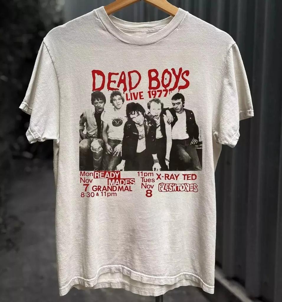 Rara Maglietta a Maniche Corte Dead Boys Band 1977 Regalo per Fan Tutte le Taglie S-5XL Camicia BL1133