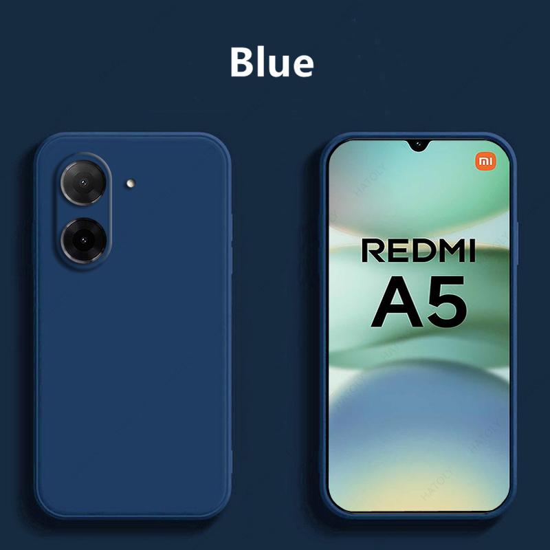 

Жидкий силиконовый чехол для телефона Xiaomi Redmi A5 4G Global Case Cover Funda Back Cover For Redmi A5 4G Global Case Global (171.7mm)&Redmi A5 4G синий