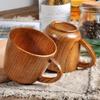 1 Pcs Wooden Big Belly Cups Handmade Natural Spruce Wood Beer Tea Coffee Milk Water Cup Kitchen Bar Drinkware Wholesale