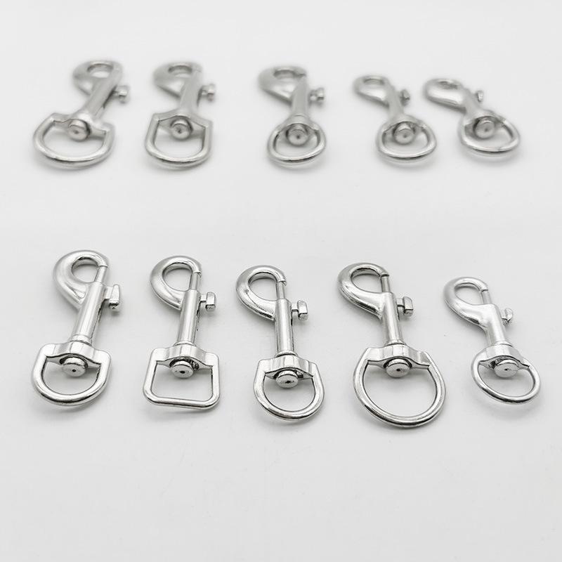 5pcs Outdoor Climbing Backpack Universal Rotating Metal Buckle Fishing Utilities Collar Lock Buckle Luggage Hardware Accessories