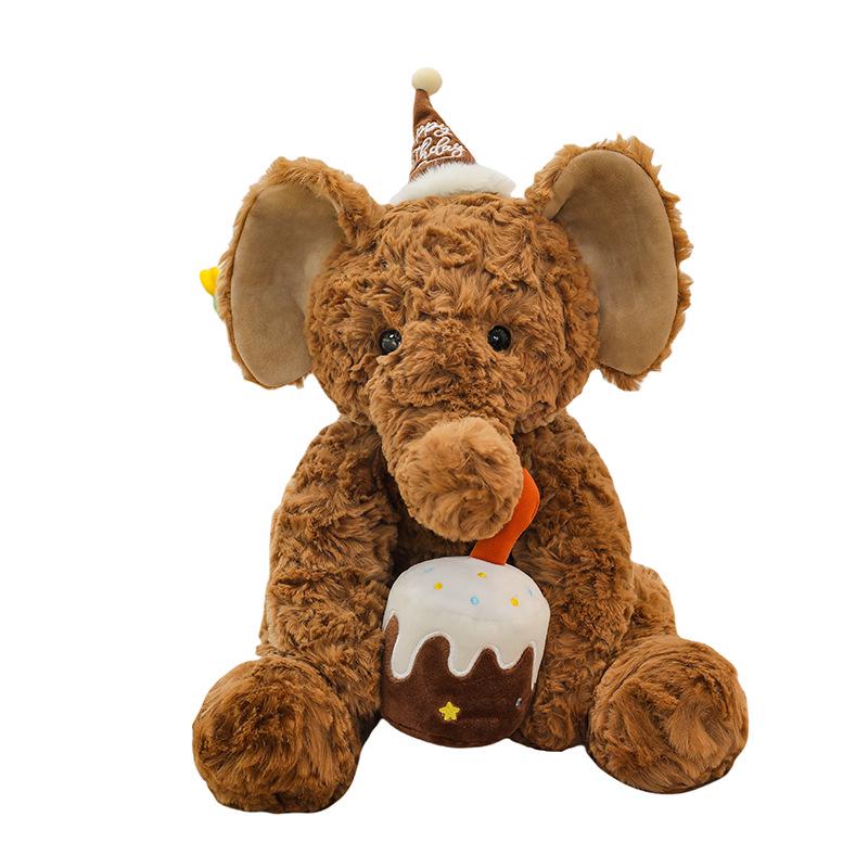 Cute Sitting Elephant Plush Toy Birthday Gift