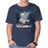 Unisex Crew Neck T-Shirt Hollownest Holiday Graphic Short Sleeve Casual Tee