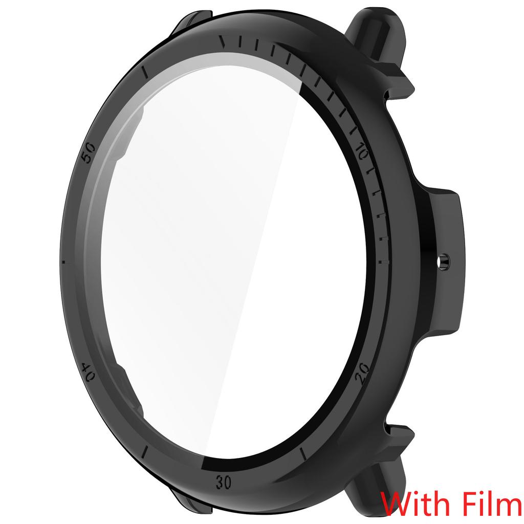 Hartschalen-Glas-Displayschutzfolie Vollrahmen-Hülle Für Amazfit Active 2 Smartwatch Schutzhülle Active2 Zubehör