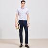 Vintage Men's Casual Short-Sleeved Shirt with Money Style Print