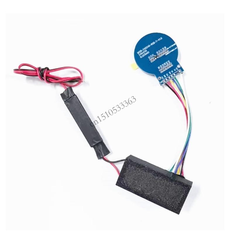 090E 12V LED Dynamic Eye Car Headlight Assembly Automotive Lens Lamp Car Devil Eye Headlights Modes Adjustment