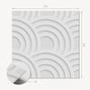 Self-Adhesive Vinyl Tiles With Printed Wavy Patterns On Background 4X50X50 Cm