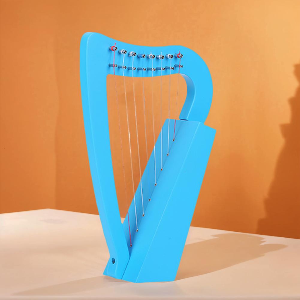 8 Strings Mini Harp with Tuning Wrench Stringed Instrument Musical Instrument for Kids and Adult Beginner
