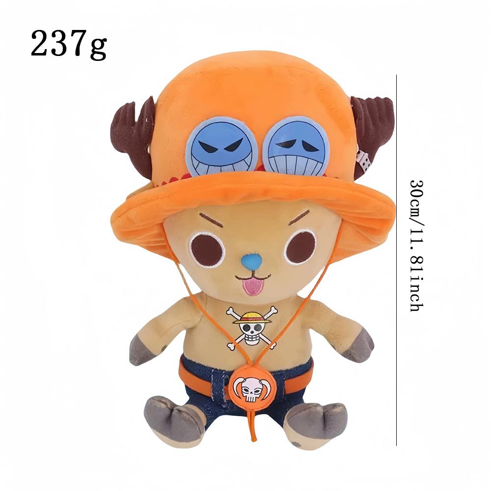 14-35cm/5.5-13.7inch Genuine ONE PIECE Stuffed Plush Toy Kawaii Plush Keychain Toy Tony Chopper Soft Stuffed Plush Doll Keychain