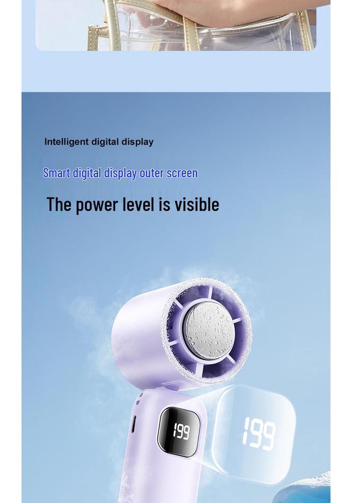 2026 Handheld High-Speed Mini Fan: Silent Cooling for Summer and Dorm Use