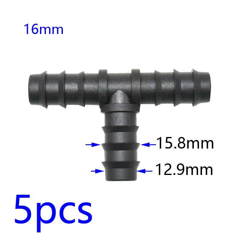1/2 3/4 1 Inch Garden Hose Tee Elbow End Plug Straight Connector 16/20/25mm PE Hose Water Splitter Repair 90 Degree Connector