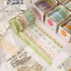 Floral Washi Tape Set 5 Rolls, Exquisite Decorative Tape for DIY Journaling Scrapbooking, Gift Creative Handmade Gifts