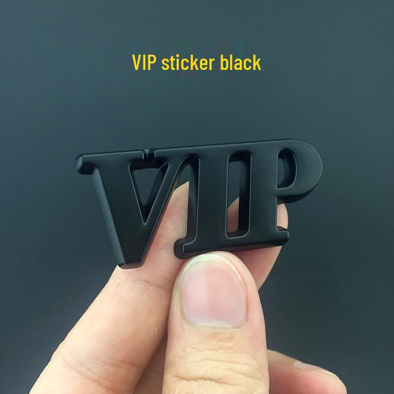 Custom VIP Car Logo Decorative Metal Sticker