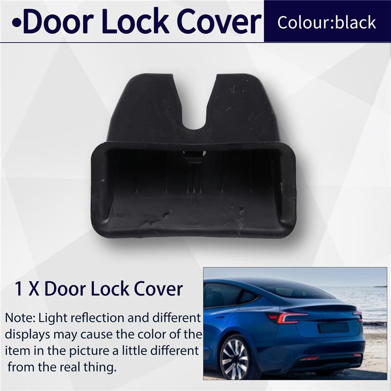 A58X-Latches Covers Car Door Lock Cover Protector Latch Cover 1769832-10-E For Tesla Model 3 Highlan Highlander Door Stopper Cov