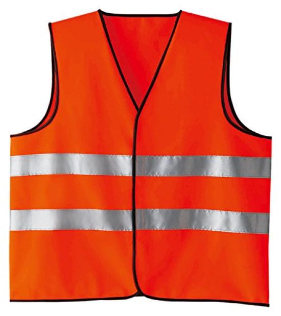 ASAHICHO 70005 60 Fluorescent Orange F High-Visibility Vest, Spring/Summer Use,