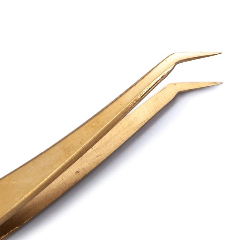 Eyelash Extension Tweezers Straight Curved Tweezers Classic & Volume Lashes Extensions Tweezers Dolphin/Golden