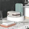 1PC Plastic Soap Dish with Lid Travel Bathroom Soap Holder Compact Soap Box Keeps Dry Hygienic Storage for Bathroom Accessories