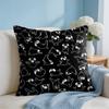 Puppy Sketches Cushion Cover Short Plush Soft DoubleSided Printing Pillow Case Cozy Sofa Bedroom Home Decor Gift