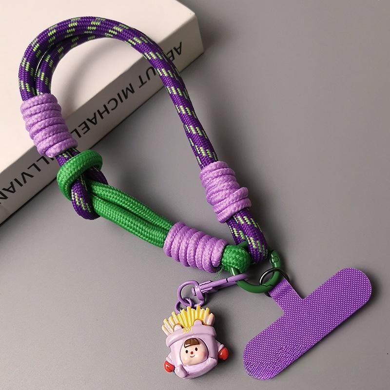 

Шнурок для мобильного телефона, Короткий стиль, Кольцо на запястье, Многофункциональный ремешок, Ins, Цепочка для путешествий на открытом воздухе для мужчин и женщин, Чехол для ключей, Прочный Pack of 1 фиолетовый