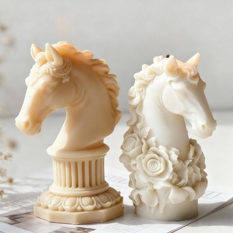 QX2E Silicone Horse Mold Beginner Friendly Crafting Essential Tool
