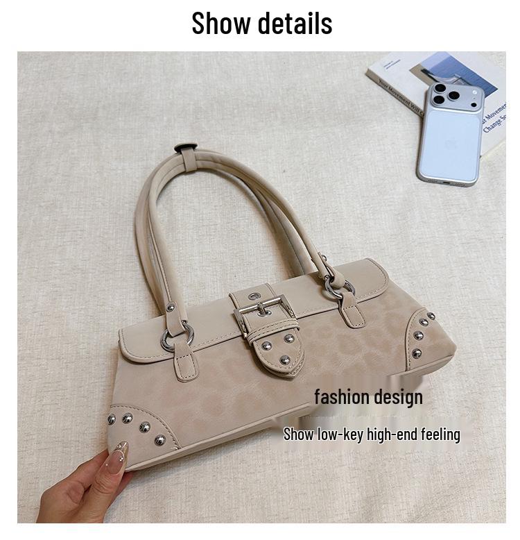 Chic Rivet Underarm Bag for Women - Summer 2026 High-End, Versatile Single Shoulder Design