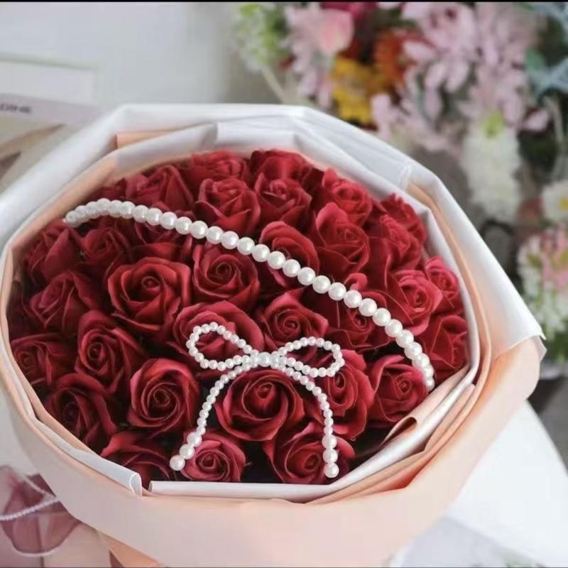 5/10Pcs Pearl Bow Cake Decoration, Suitable For Single Party, Birthday, Baptism, Wedding, Princess Themed Party Decoration