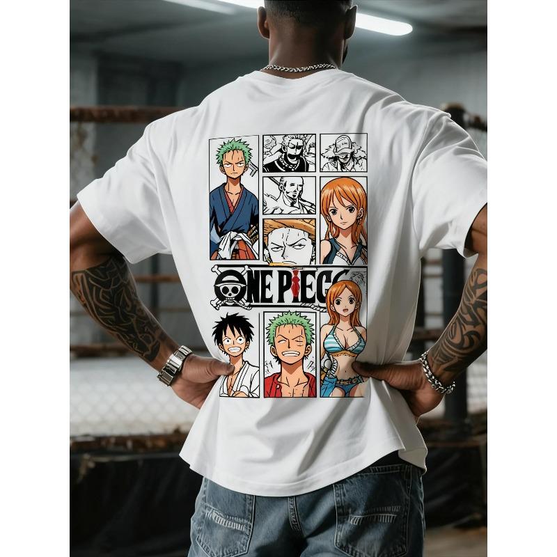 Trendy T-shirt T-shirt Animation Summer Cotton Men's and Women's Tight T-shirt Street Casual Fashion Loose