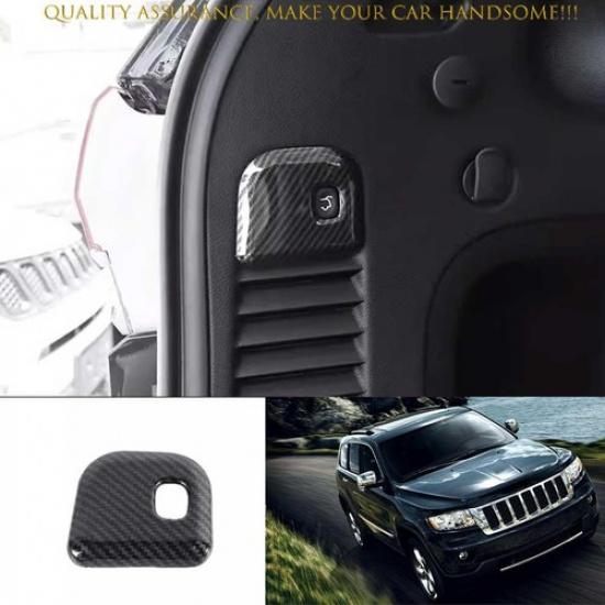For Jeep Grand Cherokee 2011-2021 Carbon Fiber Trunk Power Liftgate Switch Frame