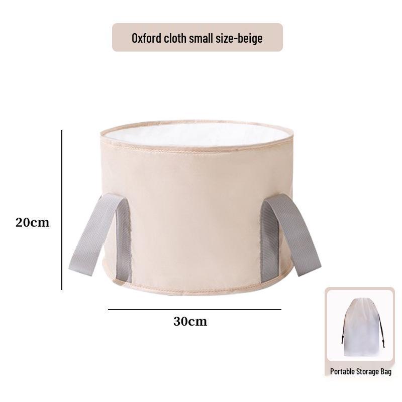 Portable Foldable Foot Bath Basin - Oxford Cloth, Insulated, for Travel or Dormitory Use