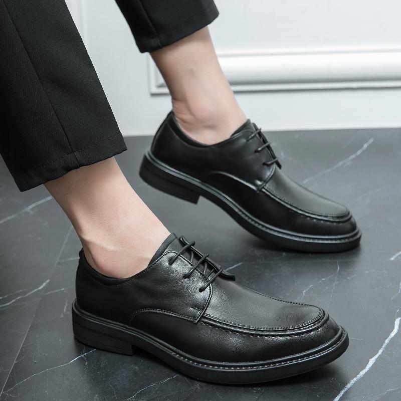 Loafers Men Casual Leather Shoes Lace Up Fashion Italian Moccasins Luxury Designer Brand Loafer Evening Dress Business All-match