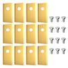 Lawnmower Blade with Mounting Screws Premium Stainless Steel Lawnmower Blades for Worx Landroid Heavy Duty Replacement Blades