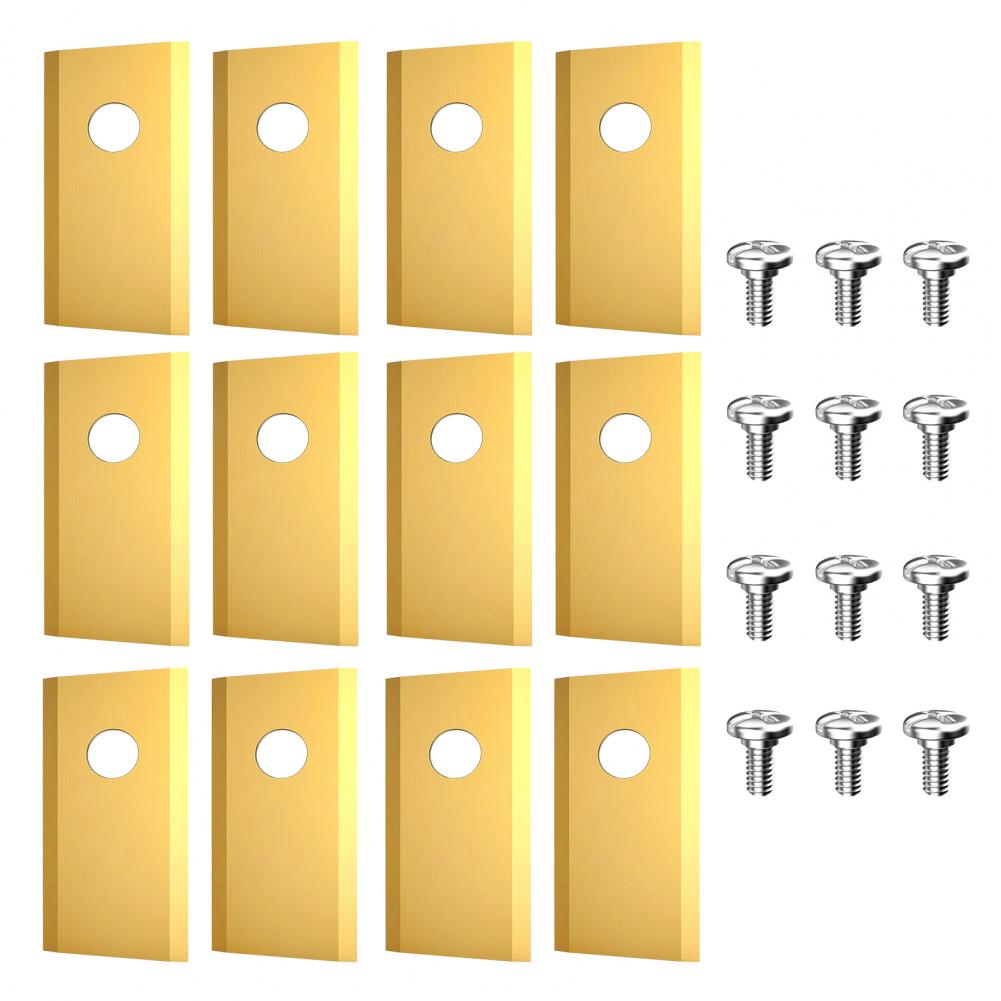 Lawnmower Blade with Mounting Screws Premium Stainless Steel Lawnmower Blades for Worx Landroid Heavy Duty Replacement Blades