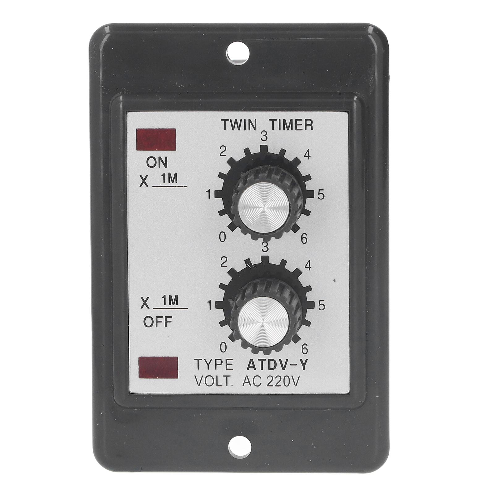 

Twin Timer Relay 6M Reciprocating Cycle Delay Controller High Accuracy Double Cycle Delay Relay AC220V