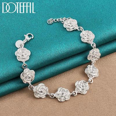 Rosenarmband aus 925er Sterlingsilber
