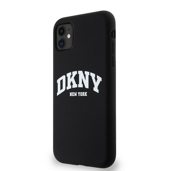 Dkny Dkhmn61Snyach Iphone 11 / Xr 6.1Czarny/Black Hardcase Liquid Silicone White Printed Logo Magsafe