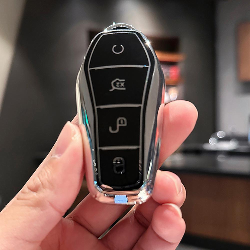

Чехол для смарт-ключа из ТПУ для BYD Song PRO Han EV Max Tang DM 2018 Qin PLUS, защитный чехол без ключа, автомобильные аксессуары