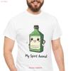 Funny Gin Spirit Animal Cotton T Shirt Party For Lovers Casual Wear Quirky Vintage Designer Clothes Fashion Homme