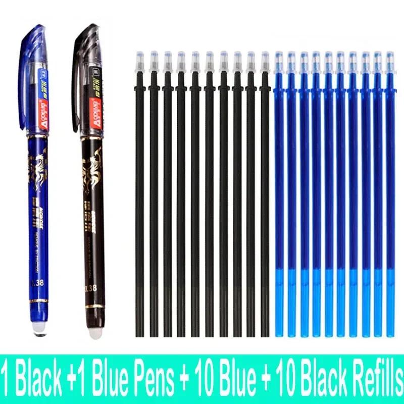 1/26 Pcs/Set Kawaii Erasable Pens Gel Pen Waterproof Gel Ink Stationery School Writing Supplies for Notebook Office Student