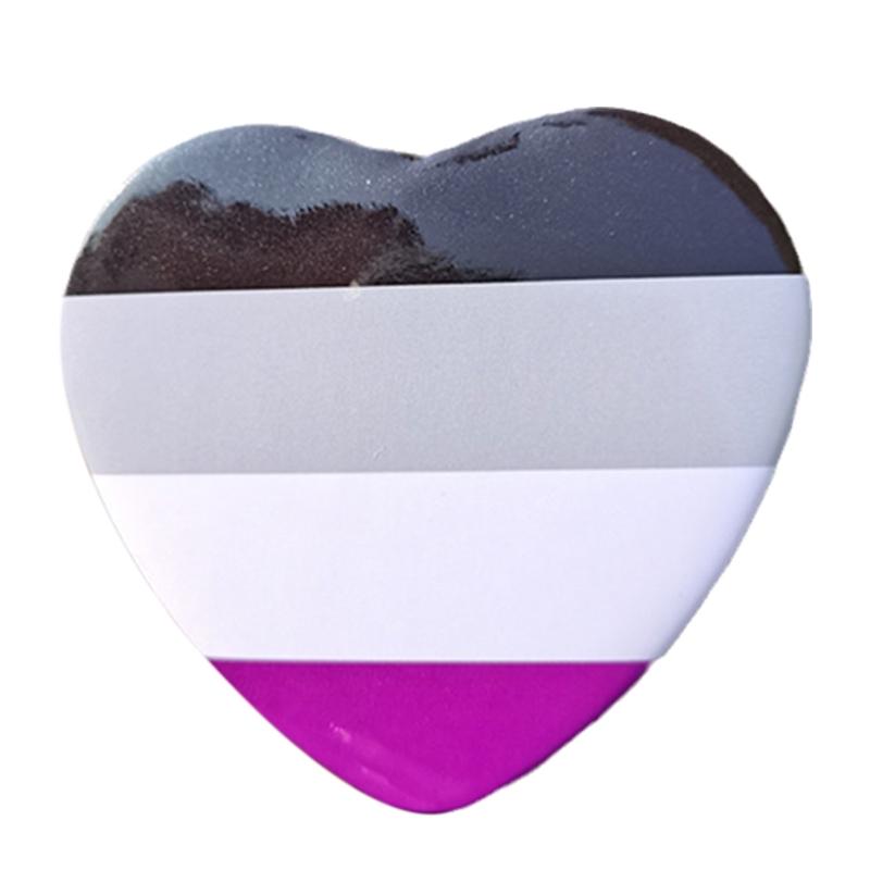 Tinplate Couples Lapel Pin Colorful Heart Shaped Punk Romantic Goth Halloween Enamel Badges Brooches Pins for Backpacks