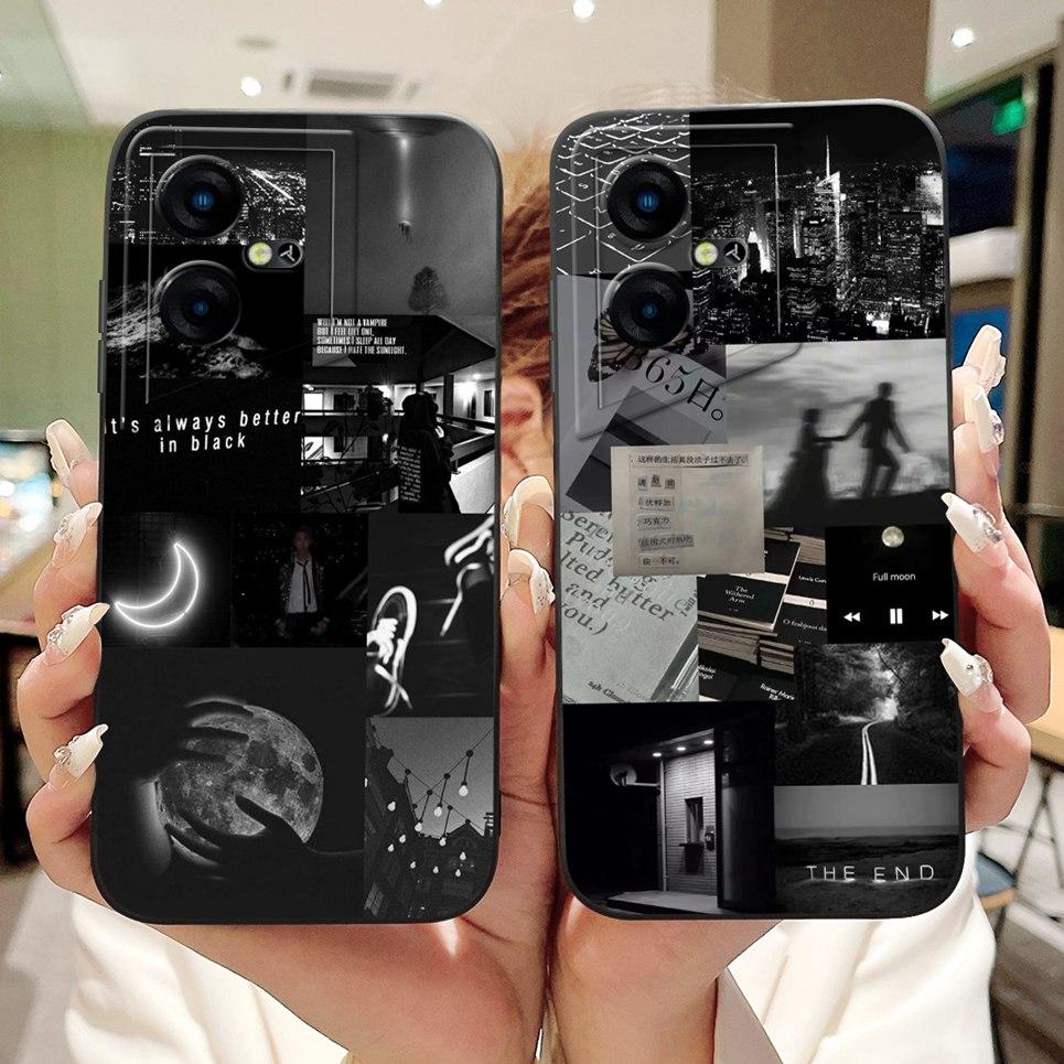 For Tecno Pova Neo 3 Case Pova Neo3 LH6n Back Cover Mood Night Avocado Luxury Gothic Pattern Soft Silicone Coque Housing Fundas