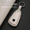 Genuine Leather Car Key Case Cover Key Bag For Vw Volkswagen Golf 8 Mk8 Id.3 Id.4 Cupra Skoda Octavia A8 Protect Set Accessories