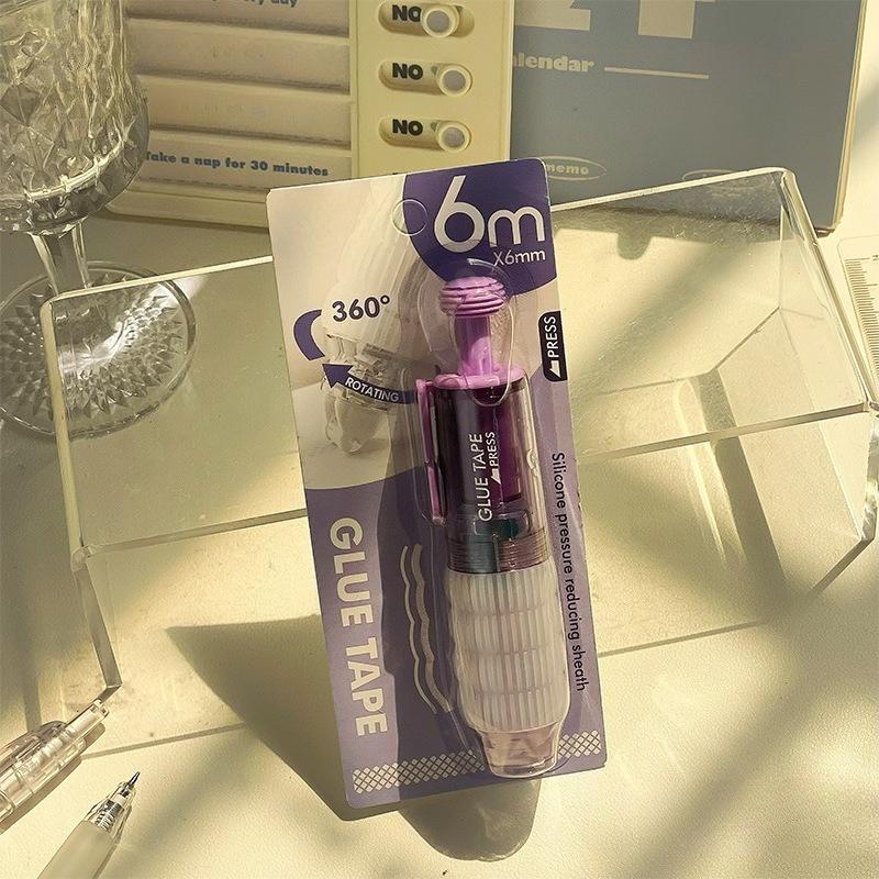 The New Pen-type Dot Adhesive with High Appearance Level High Viscosity and Replaceable Core Correction Tape Type Dot Double-sided Tape for Students